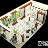 Thiết kế cửa hàng thời trang nam nữ - Xuân Mai